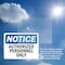 Signmission Authorized Personnel Only OSHA Notice Sign, Vinyl Decal, 7in W x 5in L, 2PK OS-2PACK-NS-D-57-L-15277 - alternate 2